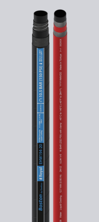 Boston by Danfoss Royal EHW194 液冷軟管(直立雙管示意)