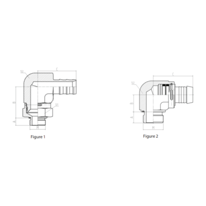 Danfoss 不銹鋼90°旋轉接頭 Danfoss 不銹鋼90°旋轉接頭